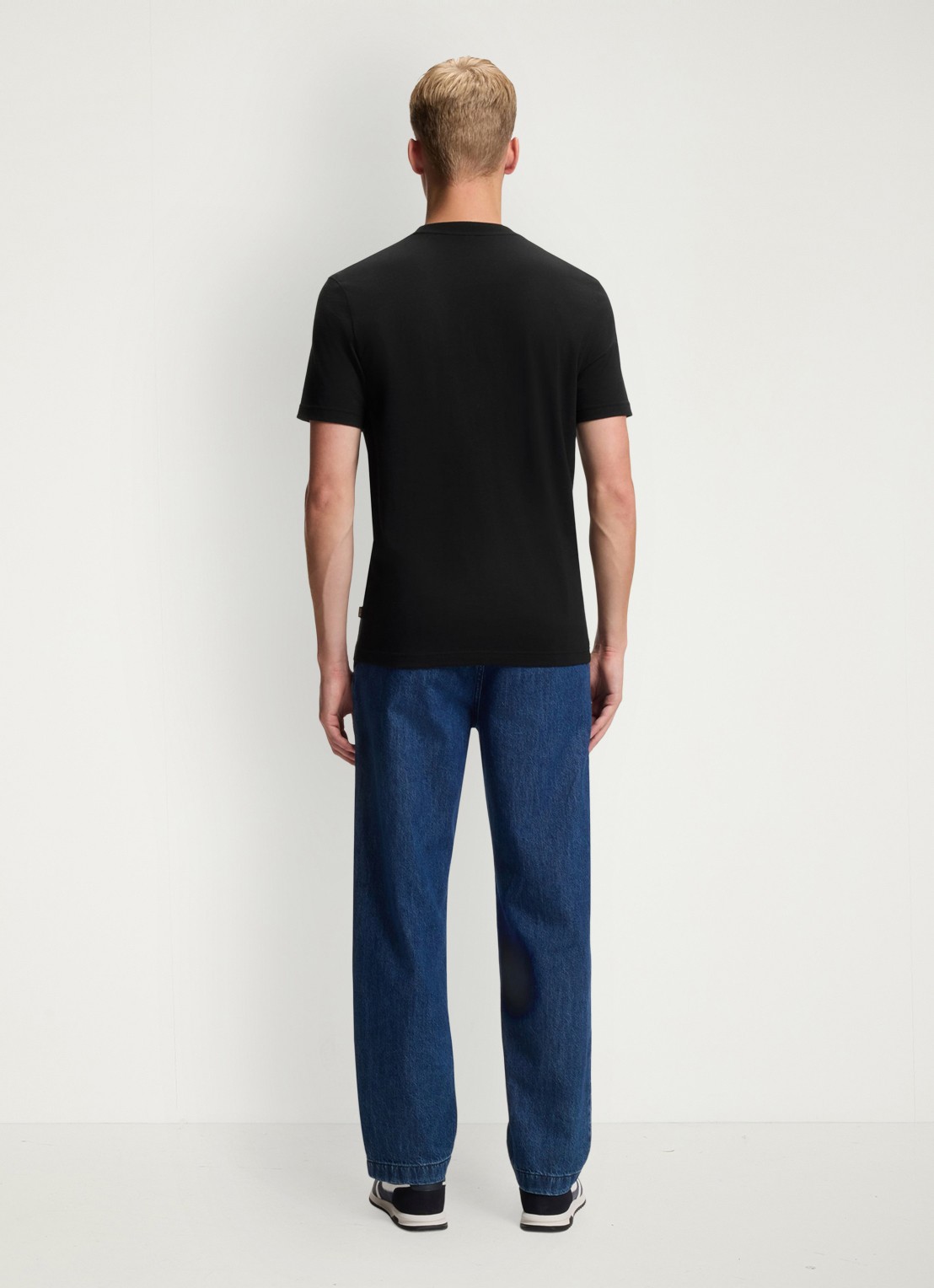 BOSS T-shirt met print - achterkant 3 zwart