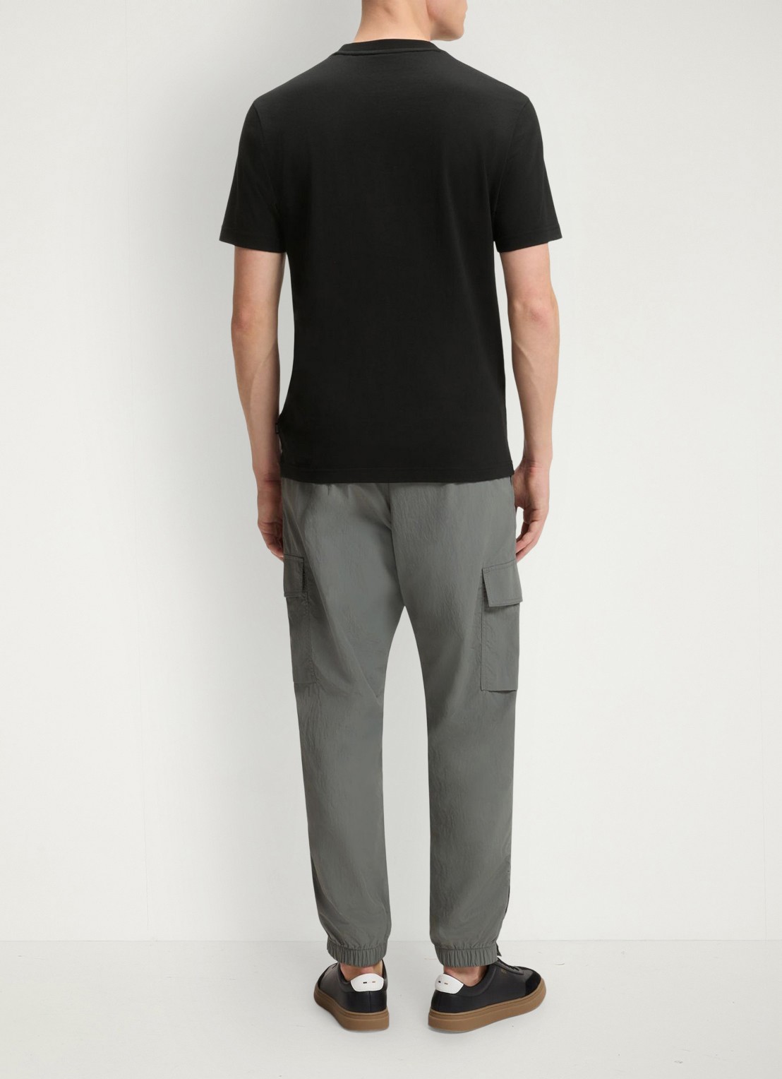 BOSS T-shirt met print - achterkant 3 diepzwart