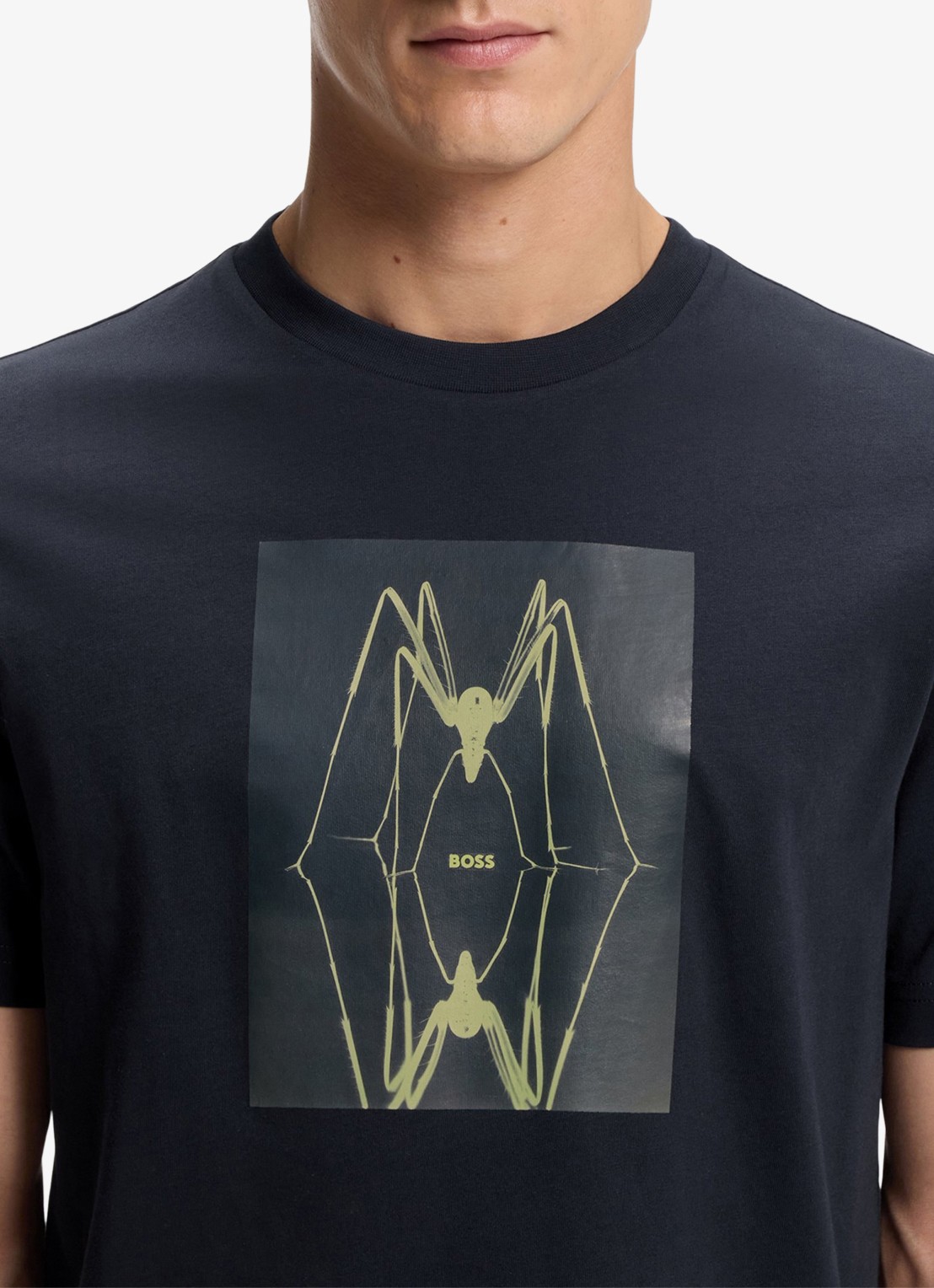 BOSS T-shirt met print  - detail 2 dark blue-404 / blauw