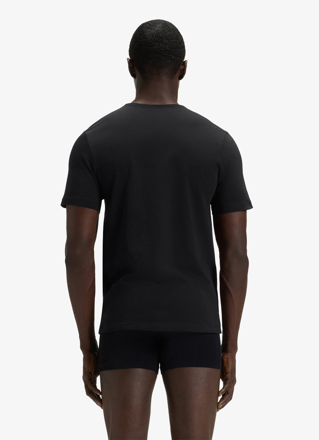 BOSS T-shirt met ronde hals in 3-pack - achterkant donkergrijs