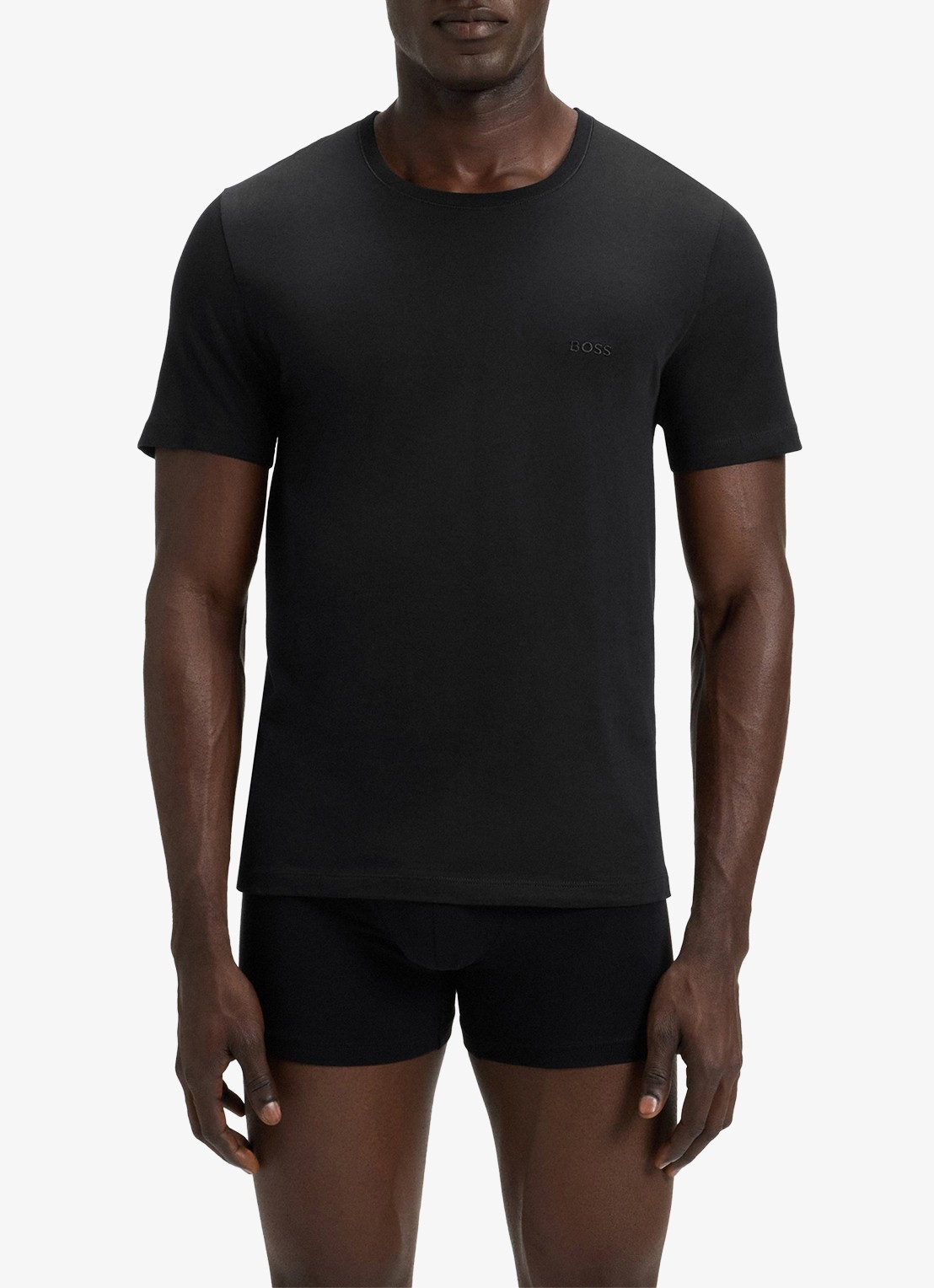 BOSS T-shirt met ronde hals in 3-pack - detail 2 donkergrijs