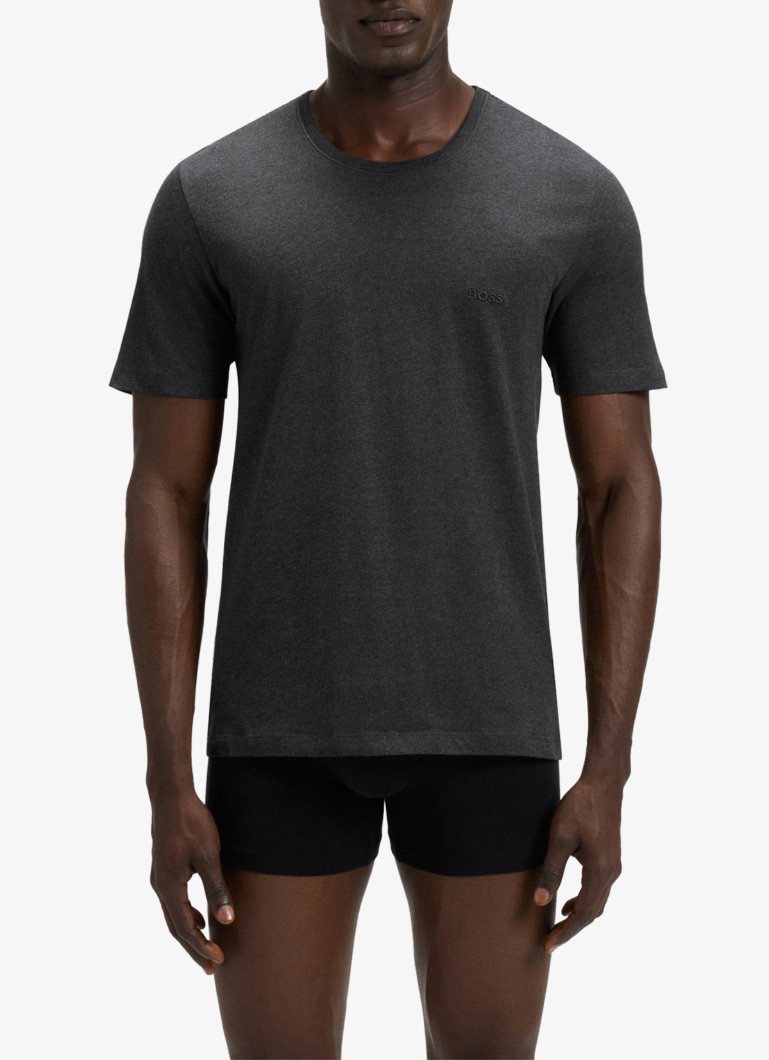 BOSS T-shirt met ronde hals in 3-pack - detail 3 donkergrijs