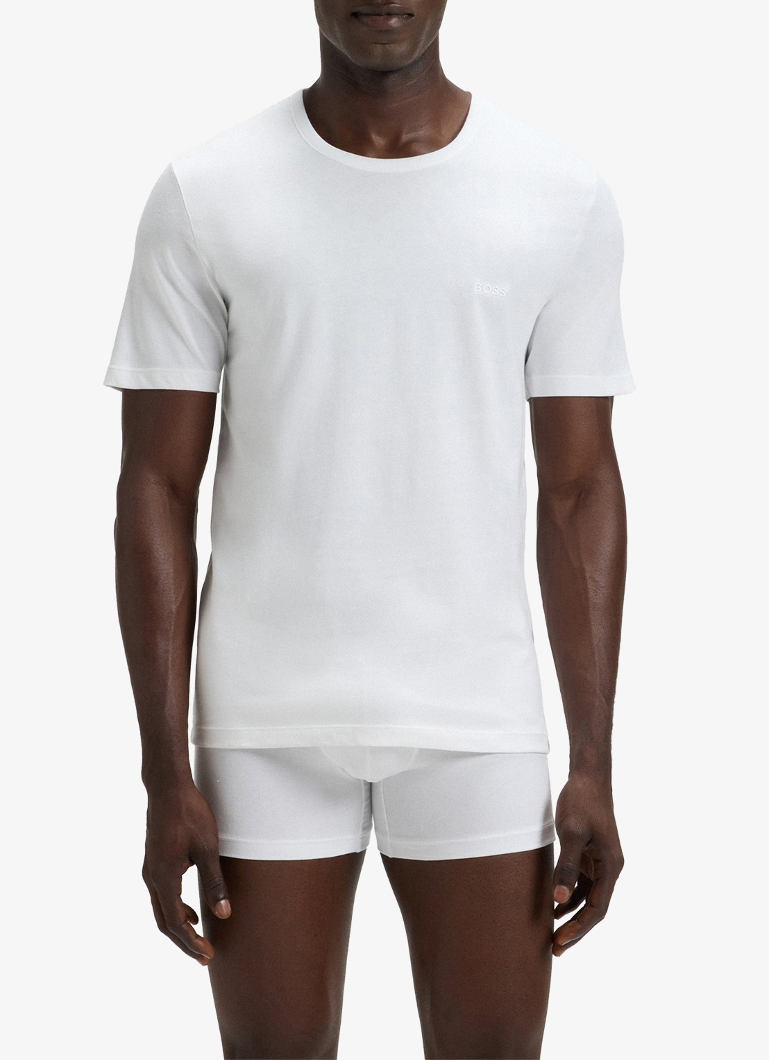 BOSS T-shirt met ronde hals in 3-pack - detail 2 grijsmele