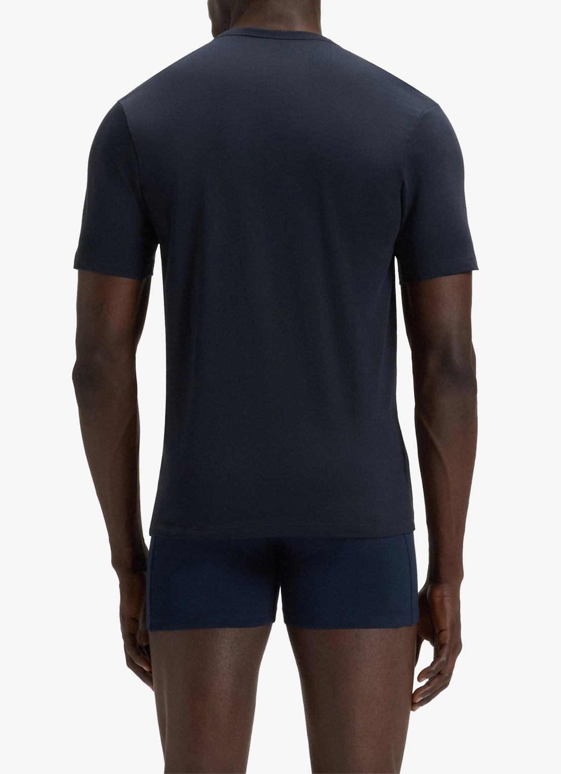 BOSS T-shirt met ronde hals in 3-pack - achterkant antraciet