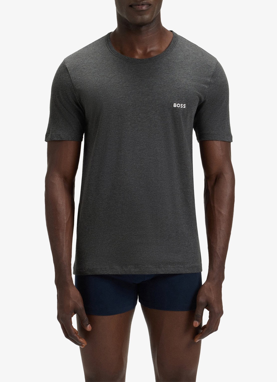 BOSS T-shirt met ronde hals in 3-pack - detail 2 antraciet