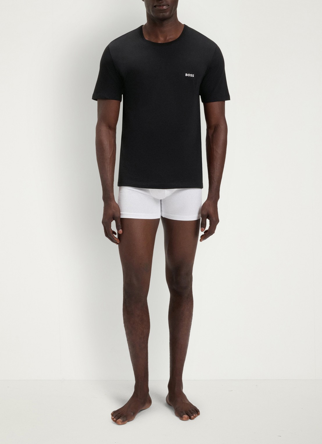 BOSS T-shirt met ronde hals in 3-pack - voorkant 5 camel