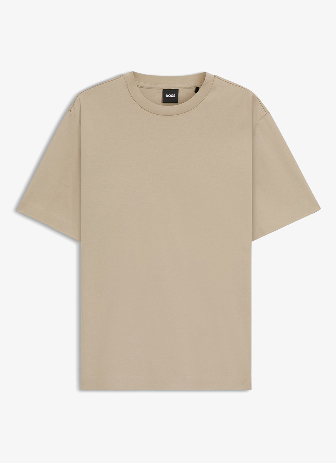 BOSS T-shirt met ronde hals - voorkant 4 beige
