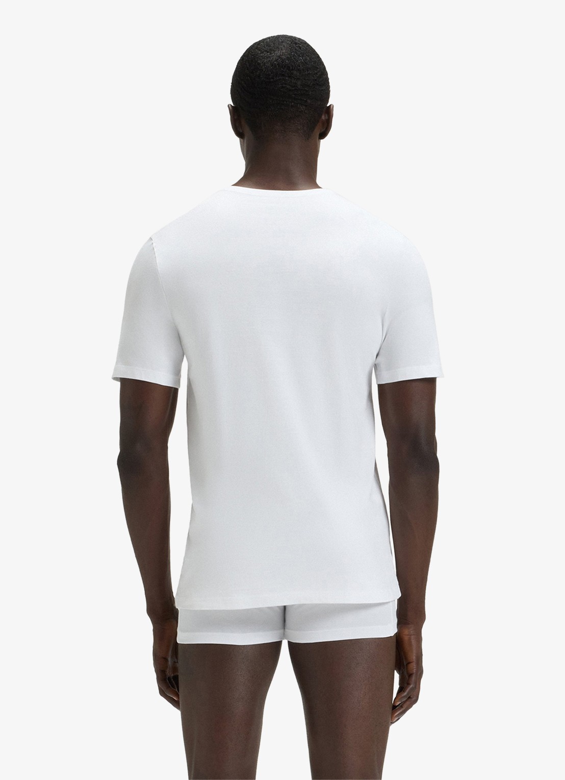 BOSS T-shirt met V-hals in 3-pack - achterkant 5 wit