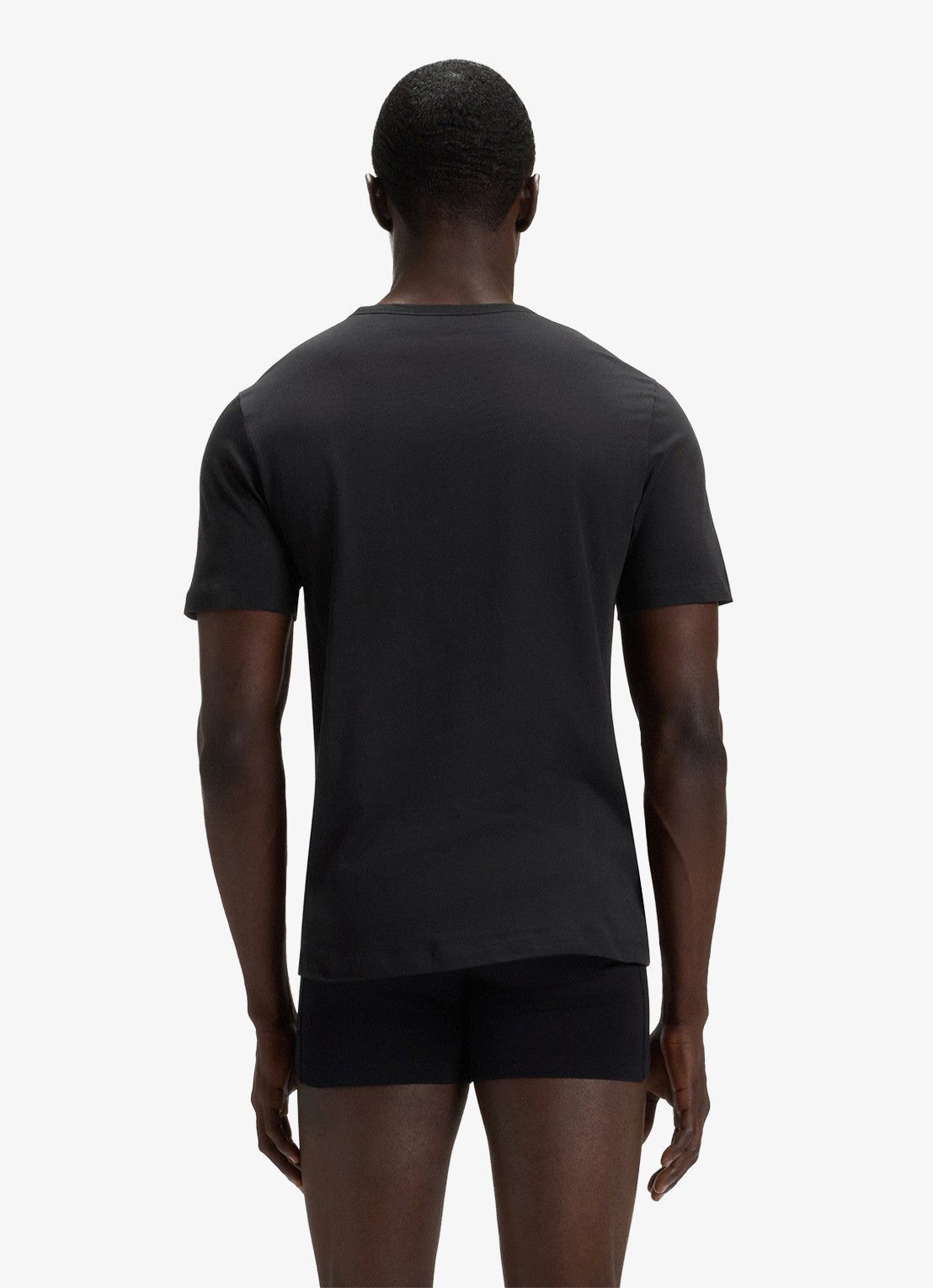 BOSS T-shirt met V-hals in 3-pack - achterkant 5 donkerblauw