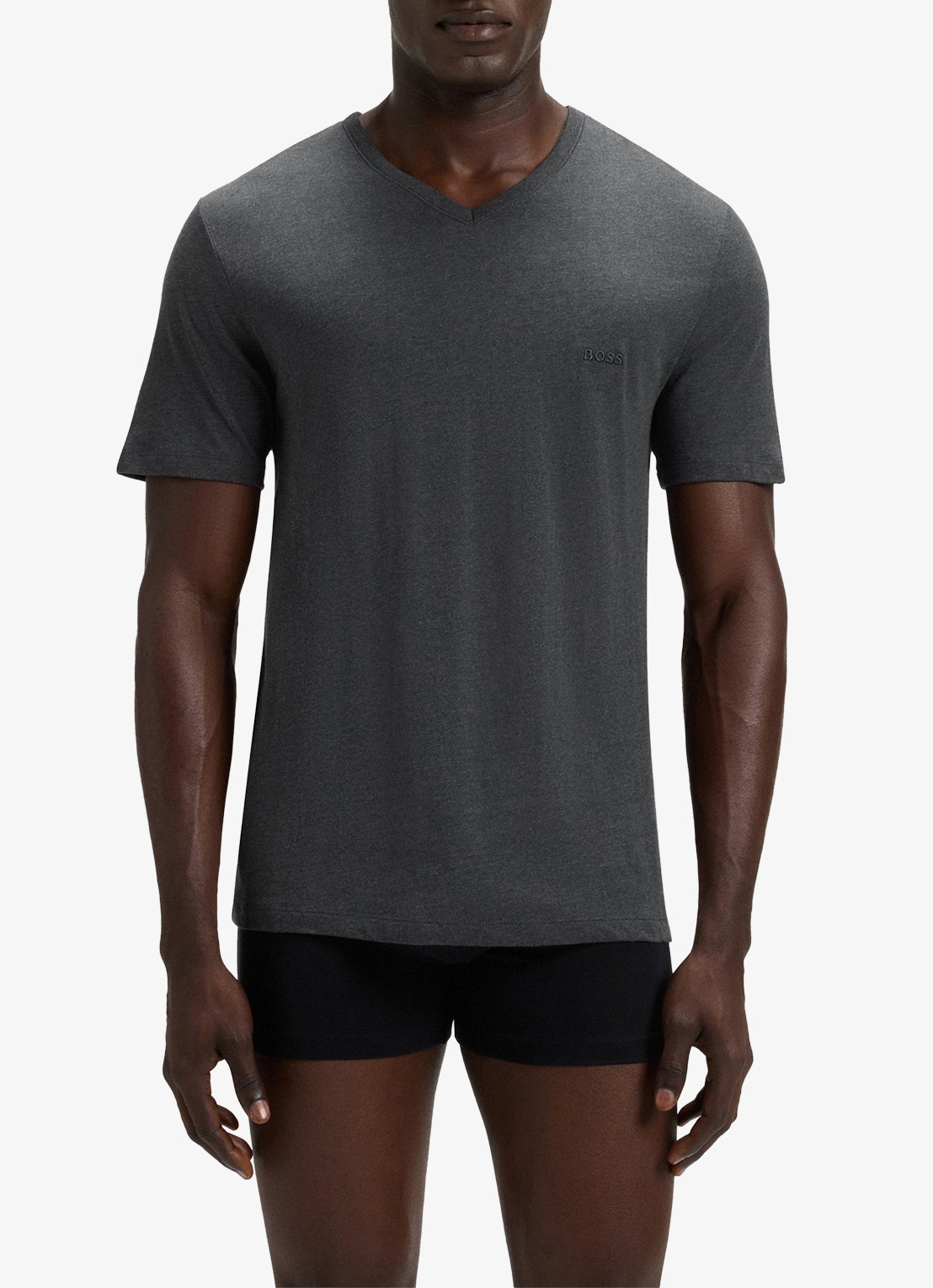 BOSS T-shirt met V-hals in 3-pack - detail 4 donkerblauw