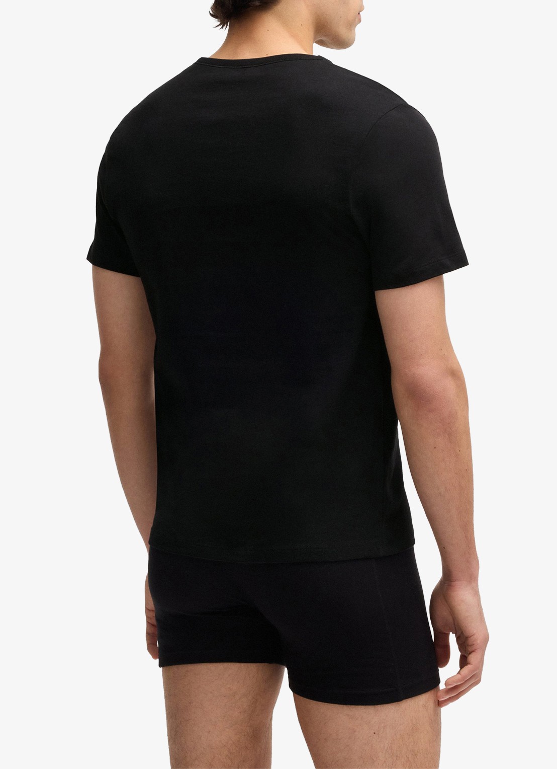 BOSS T-shirt met V-hals in 3-pack - achterkant 2 grijsmele