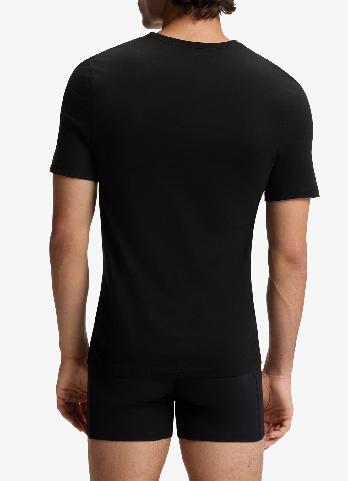 BOSS T-shirt met V-hals in 3-pack - achterkant 4 grijsmele