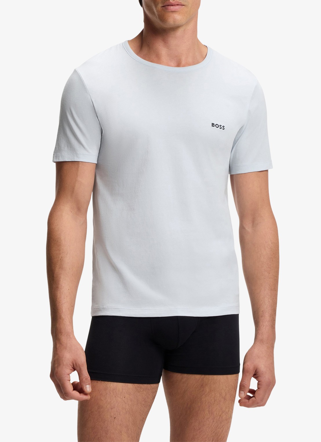 BOSS T-shirt van katoen in 3-pack - detail 3 donkerblauw