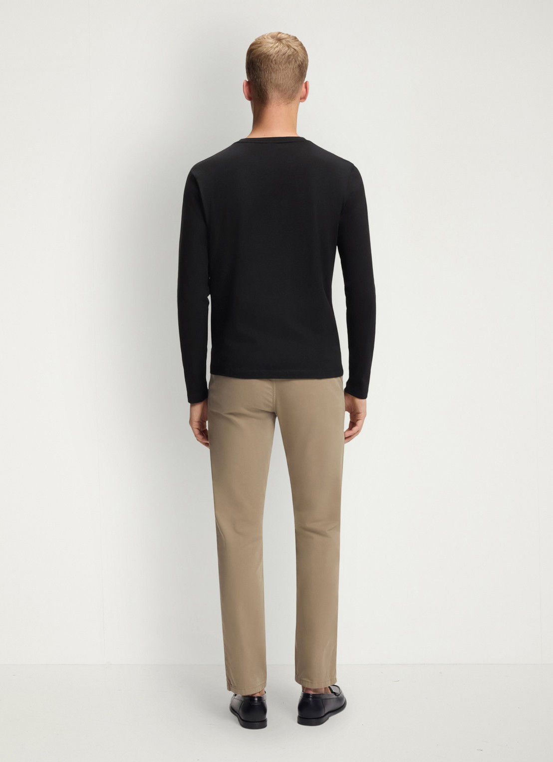 BOSS Tacks longsleeve met logo - achterkant 7 zwart