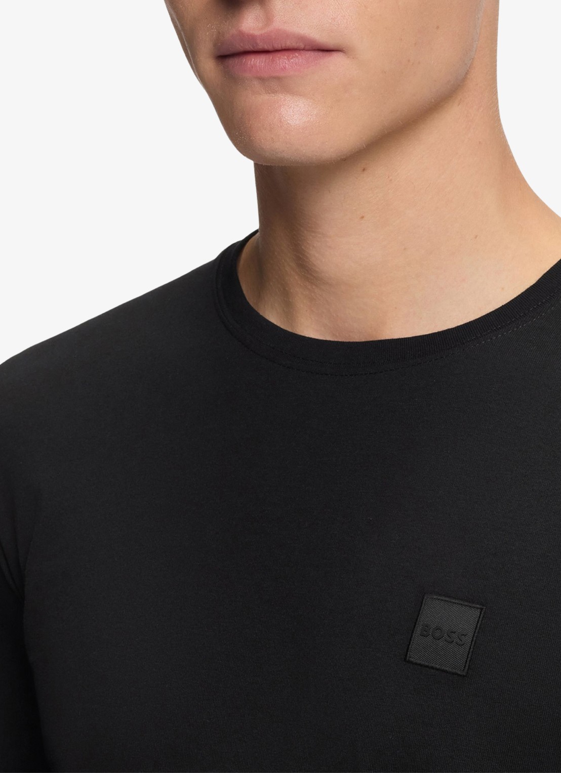 BOSS Tacks longsleeve met logo - detail 5 zwart