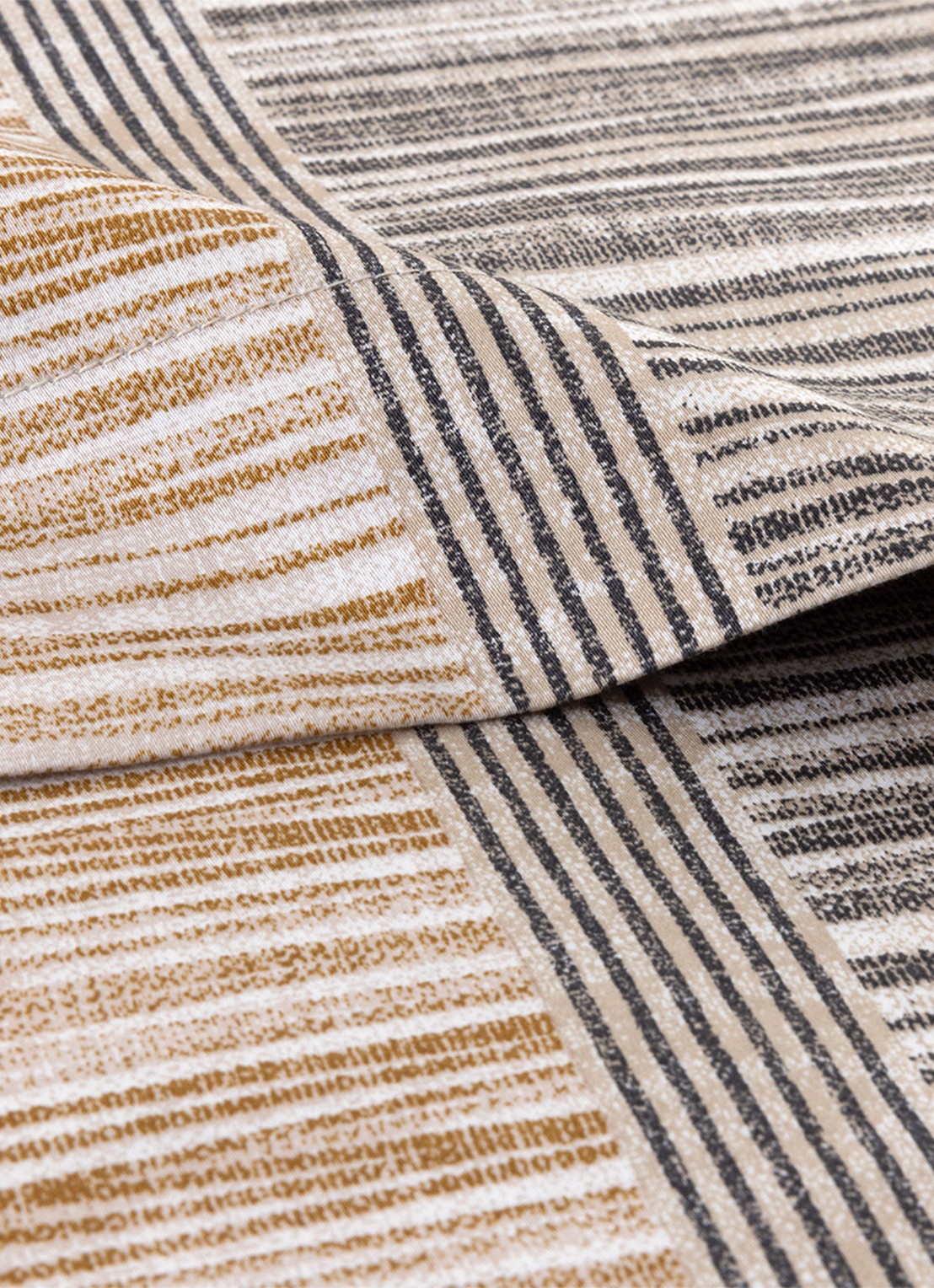 BOSS Taman laken van katoen - voorkant 2 beige
