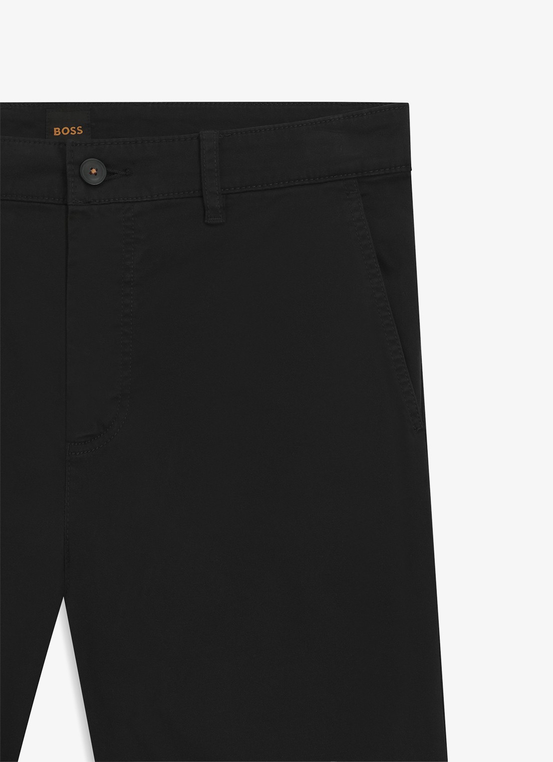 BOSS Tapered fit chino met steekzakken - detail 5 zwart