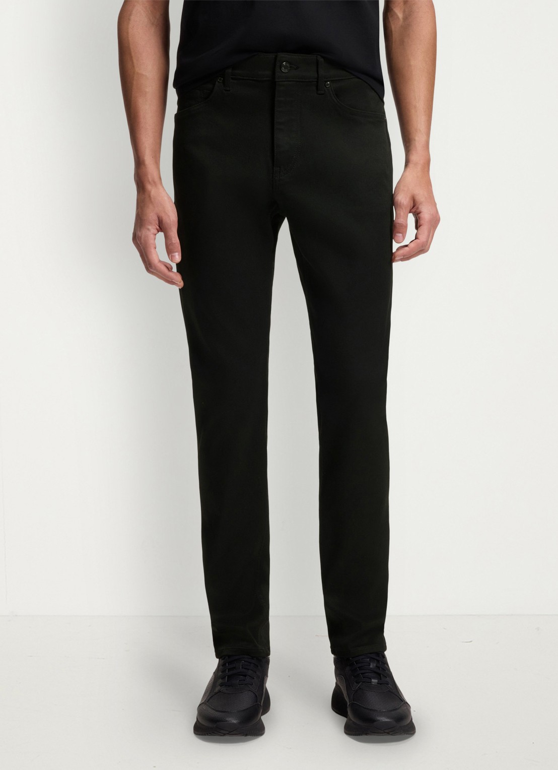 BOSS Tapered fit jeans met steekzakken - detail 2 zwart