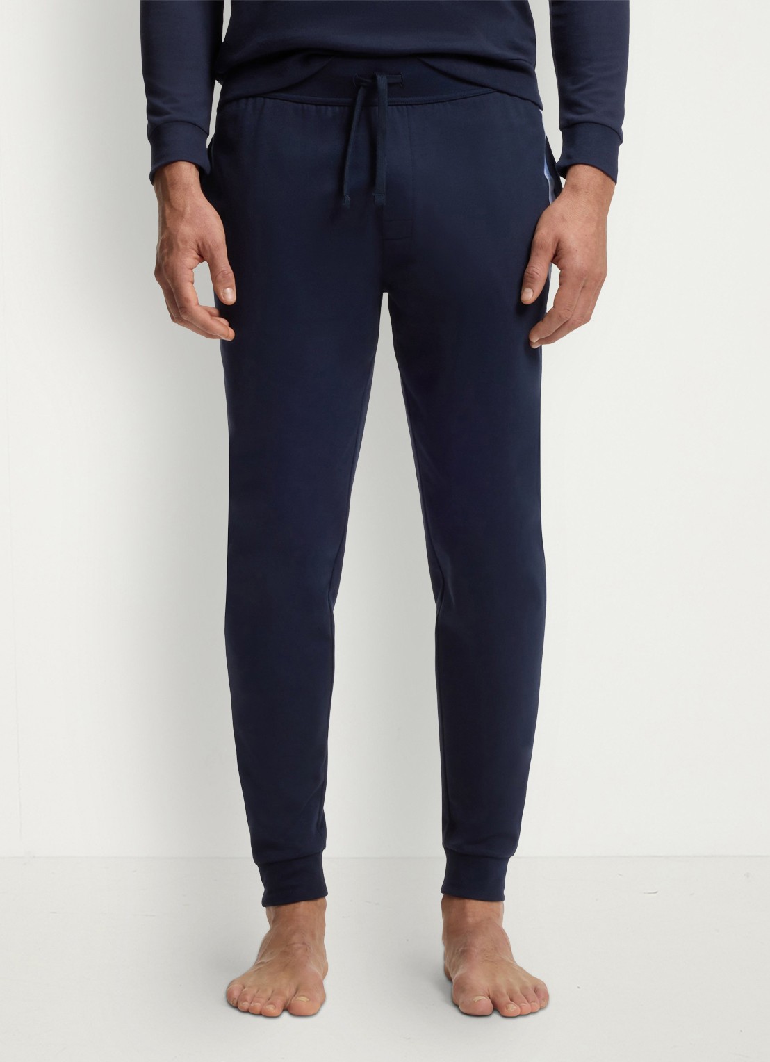 BOSS Tapered fit joggingbroek met logo  - detail dark blue-403 / blauw