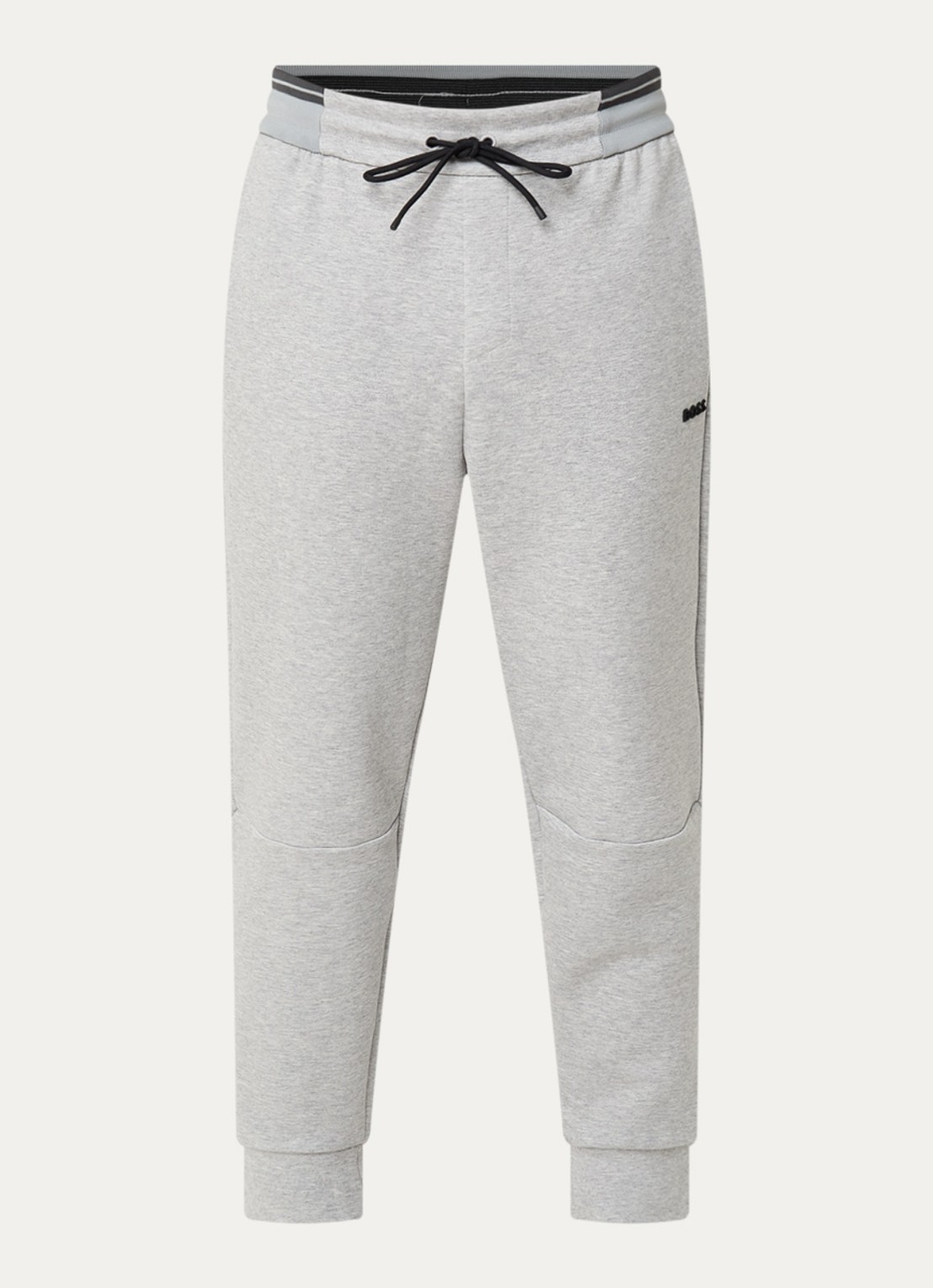 BOSS Tapered fit joggingbroek met steekzakken - voorkant 4 lichtgrijs