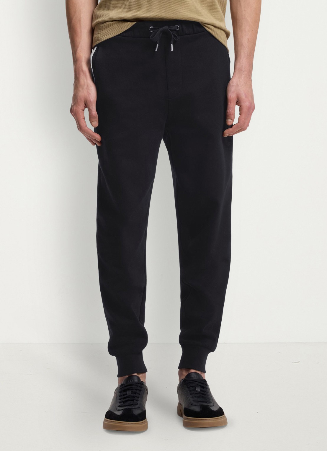 BOSS Tapered fit joggingbroek met steekzakken - detail 4 zwart