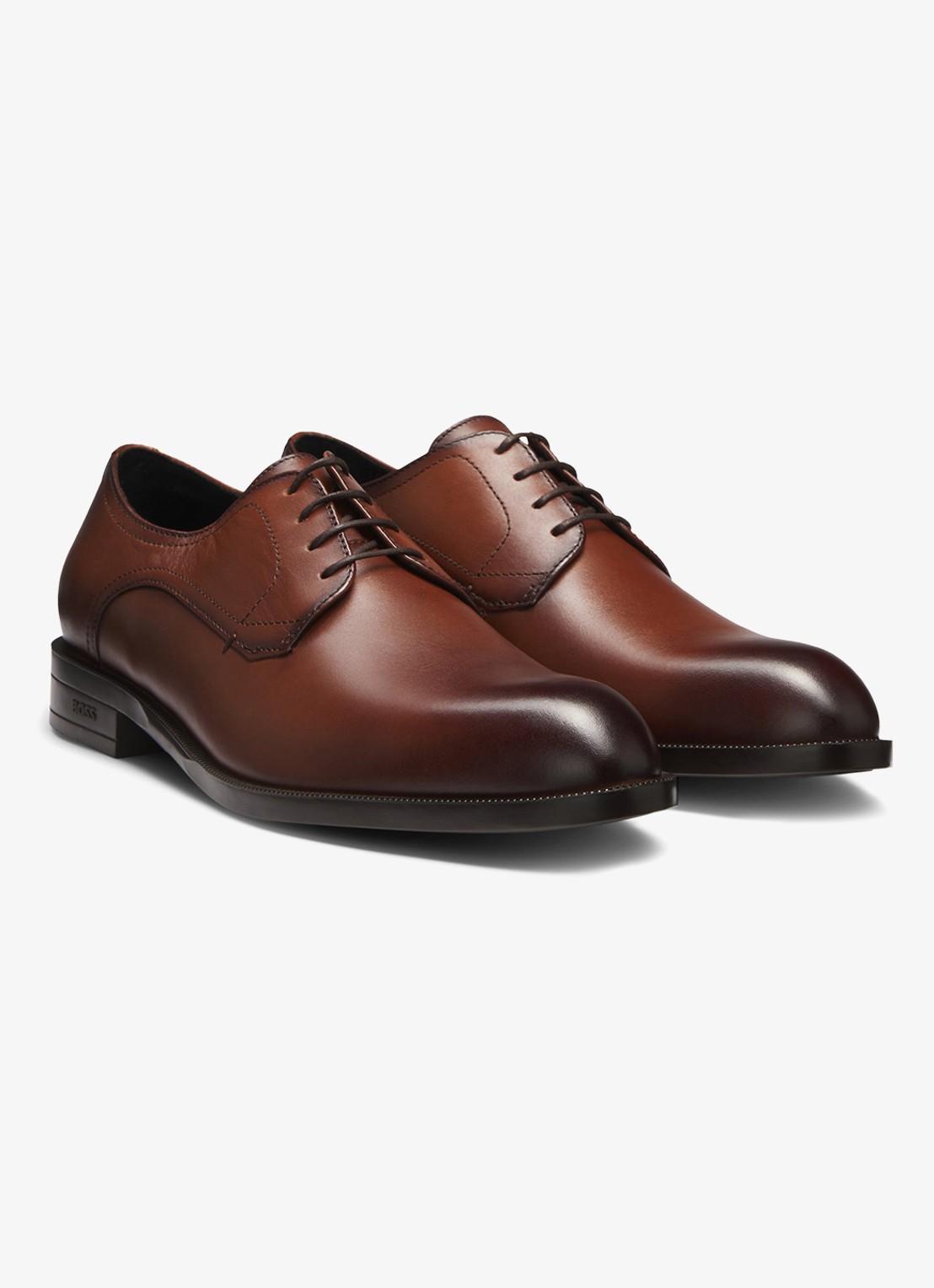 BOSS Tayil veterschoen van leer - detail 3 bruin