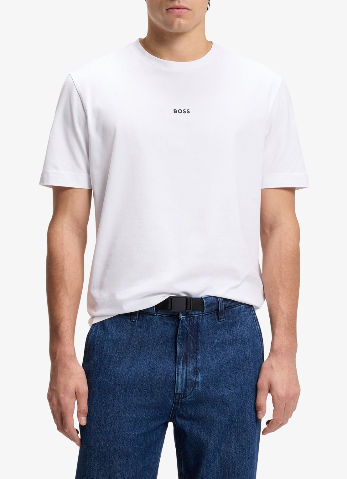 BOSS TChup T-shirt met logo - detail 4 white-100 / wit