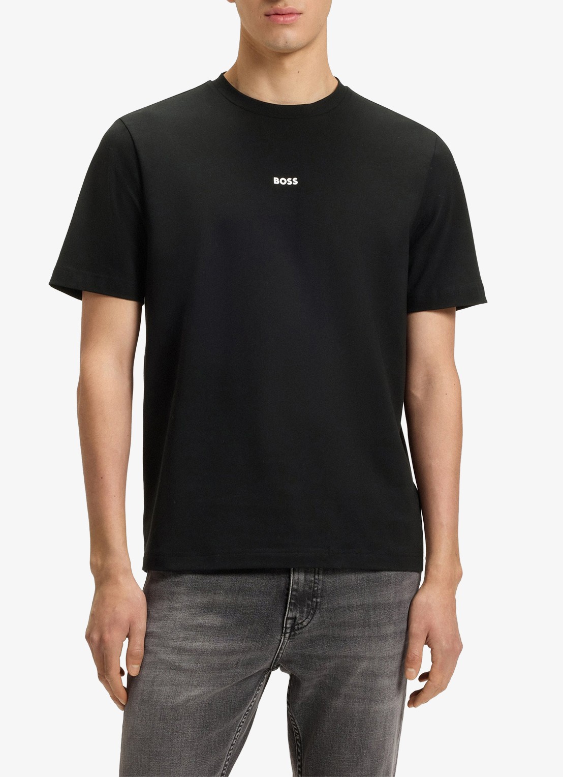 BOSS TChup T-shirt met logo - detail 4 black-001 / zwart