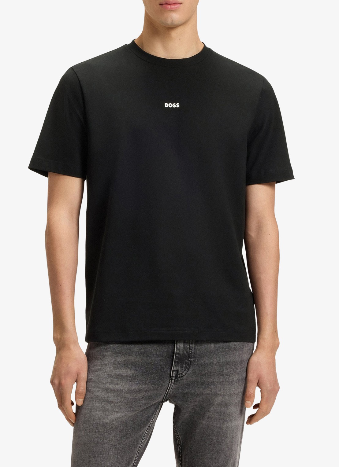 BOSS TChup T-shirt met logo - detail 2 black-001 / zwart