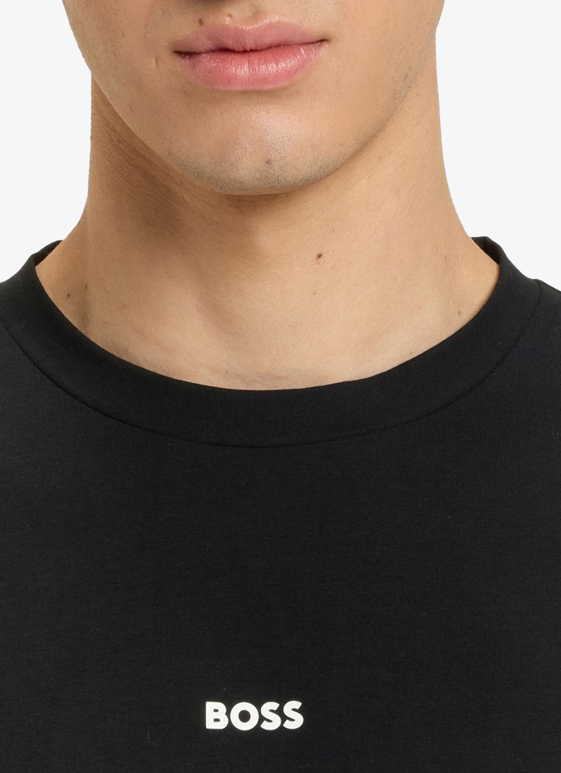 BOSS TChup T-shirt met logo - detail 5 black-001 / zwart