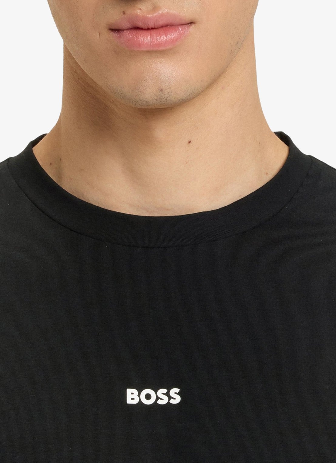 BOSS TChup T-shirt met logo - detail 4 black-001 / zwart