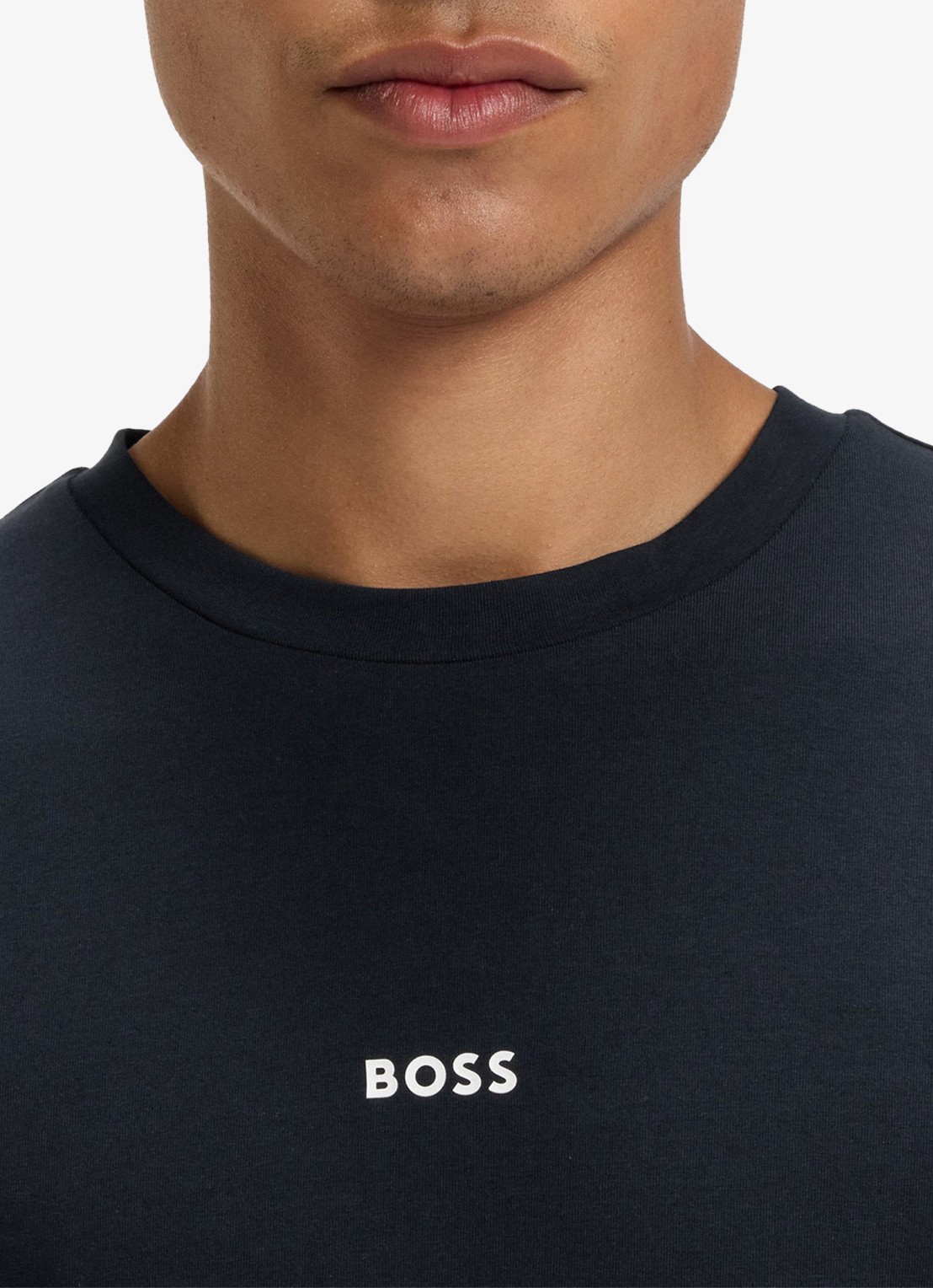 BOSS TChup T-shirt met logo - detail 4 dark blue-404 / blauw