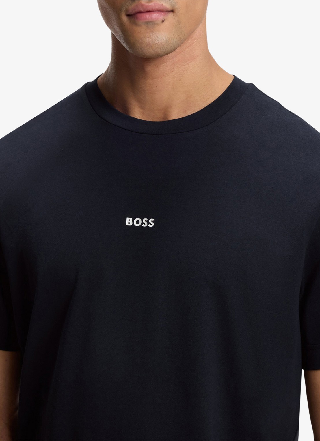 BOSS TChup T-shirt met logo - detail 5 dark blue-404 / blauw