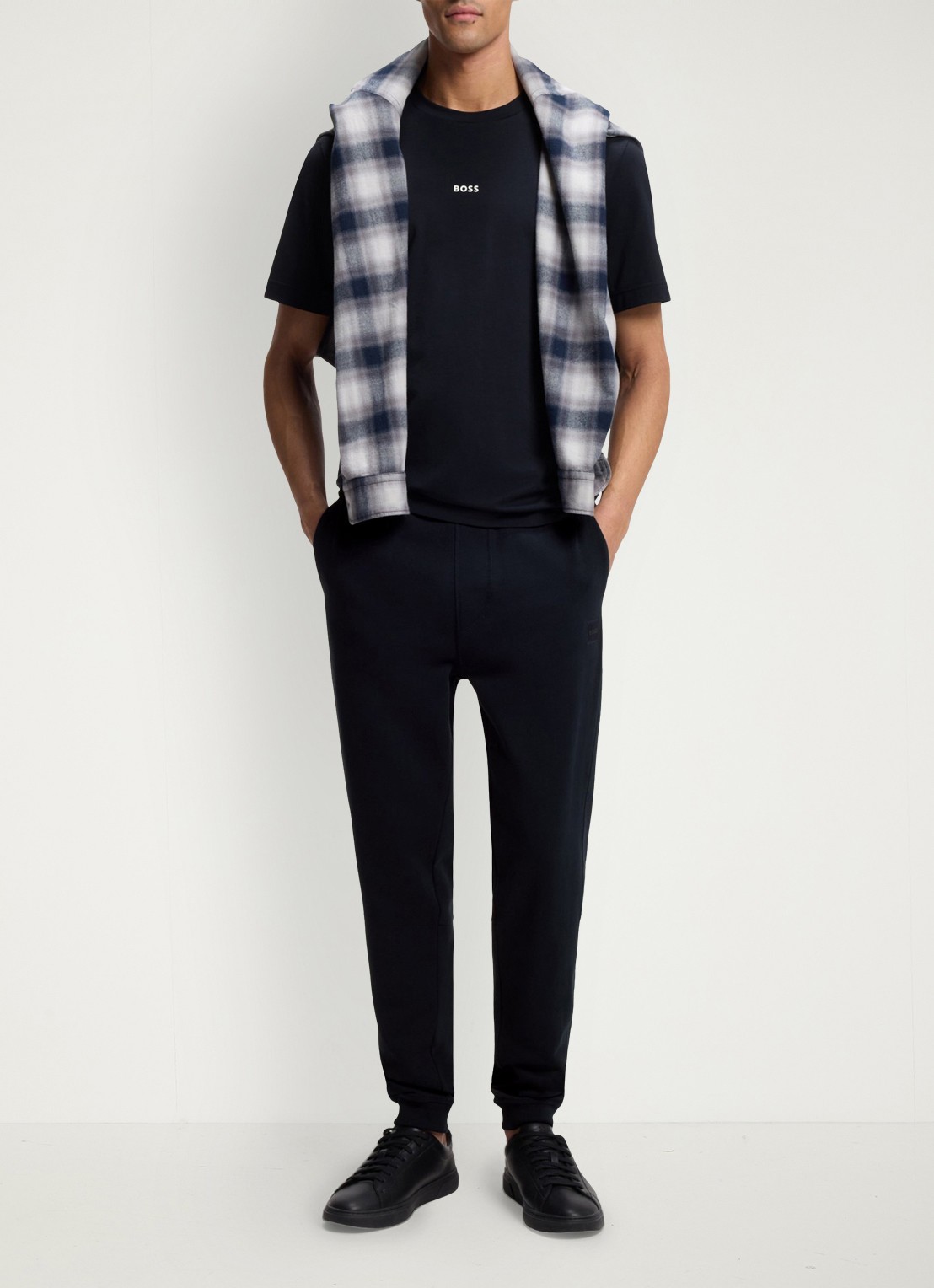 BOSS TChup T-shirt met logo - voorkant 2 dark blue-404 / blauw