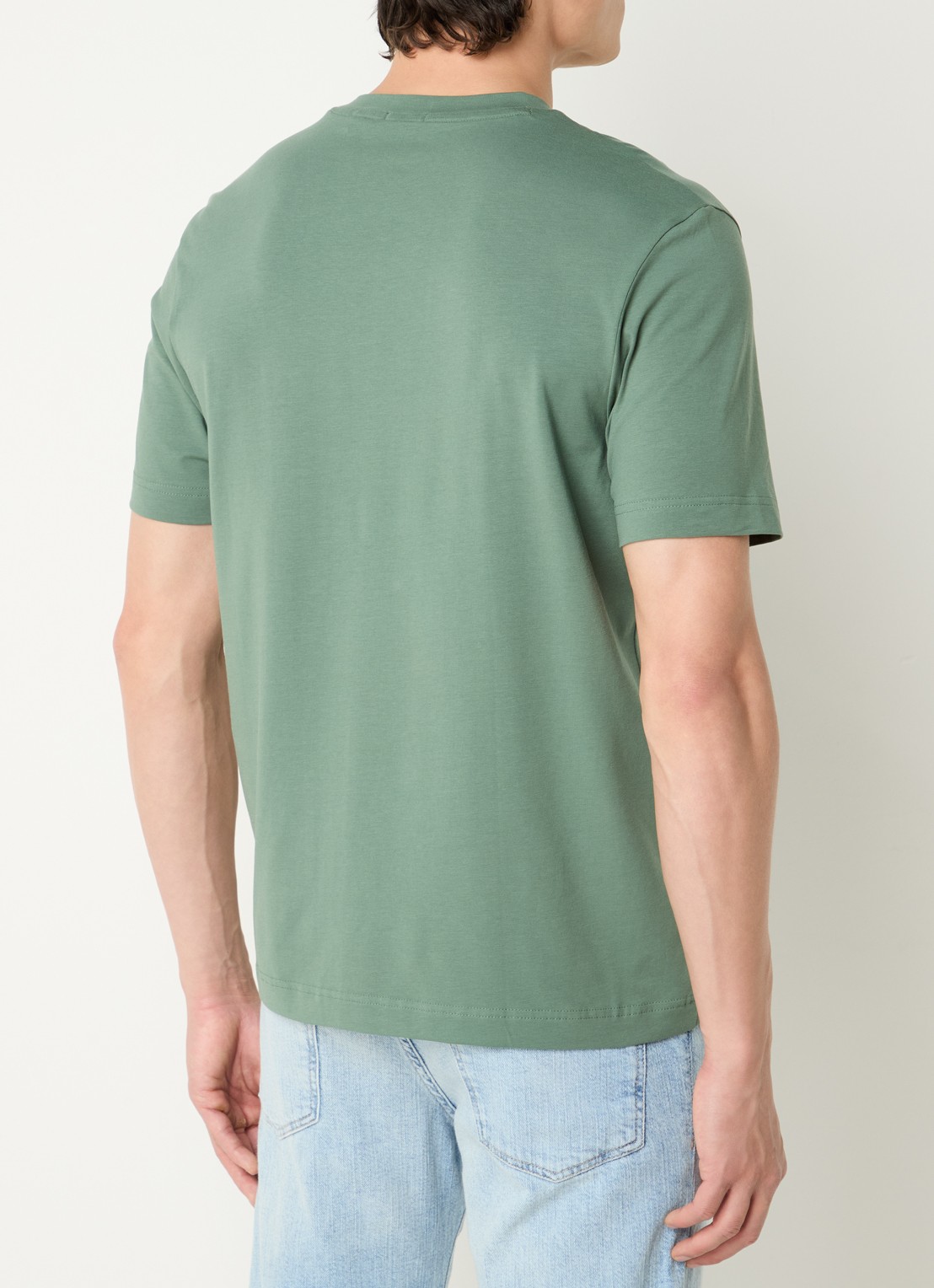 BOSS TChup T-shirt met logo - achterkant 3 open green-341 / groen