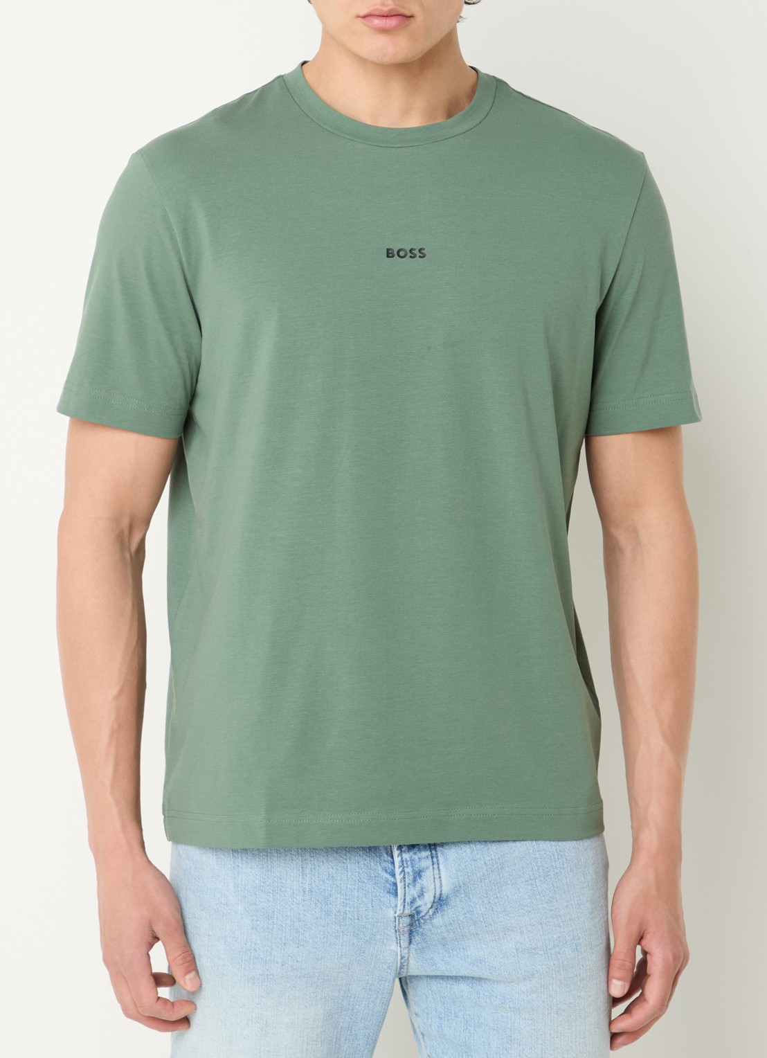 BOSS TChup T-shirt met logo - detail 4 open green-341 / groen