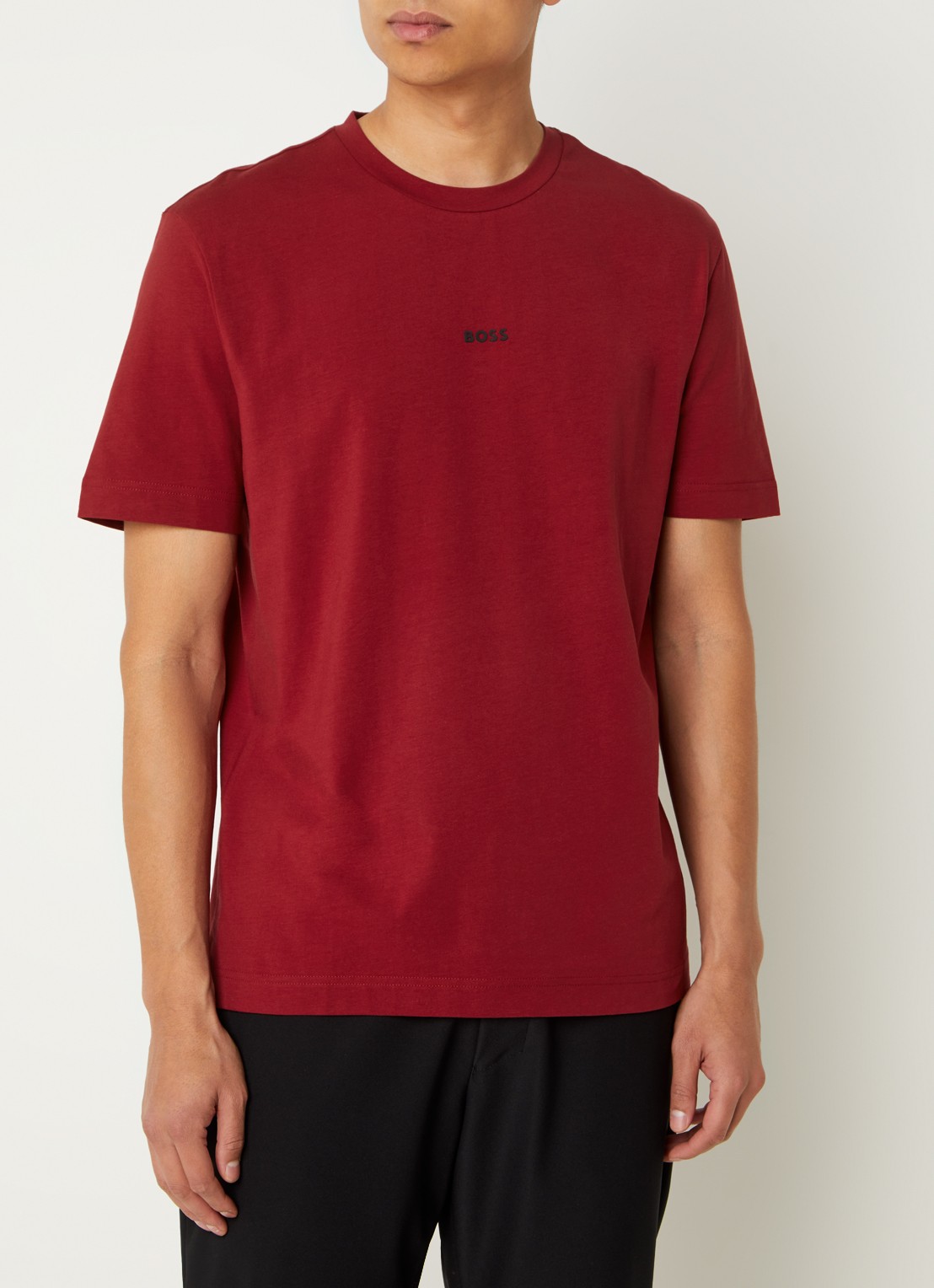 BOSS TChup T-shirt met logo - detail 4 open red-647 / rood