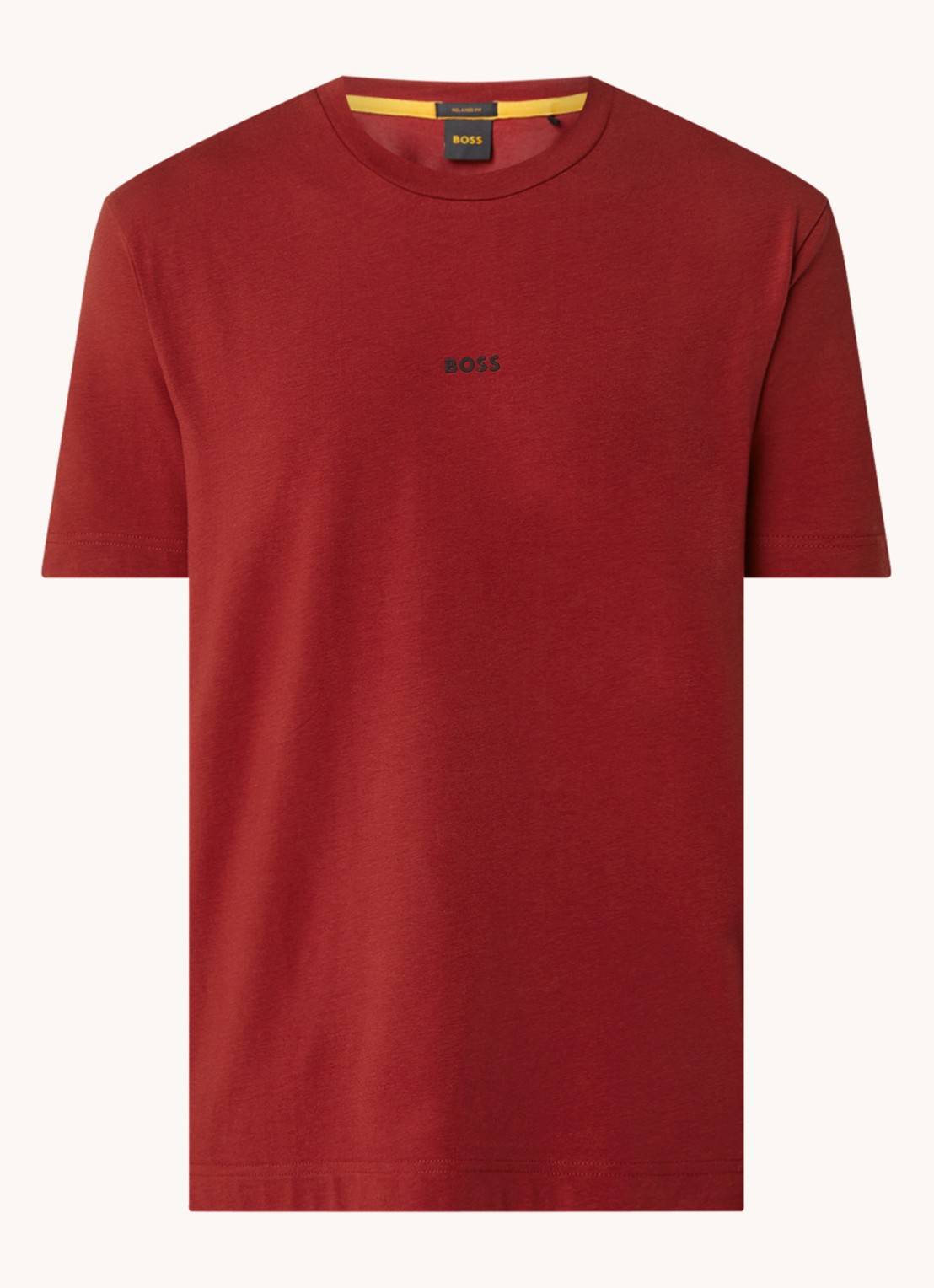 BOSS TChup T-shirt met logo - voorkant 2 open red-647 / rood