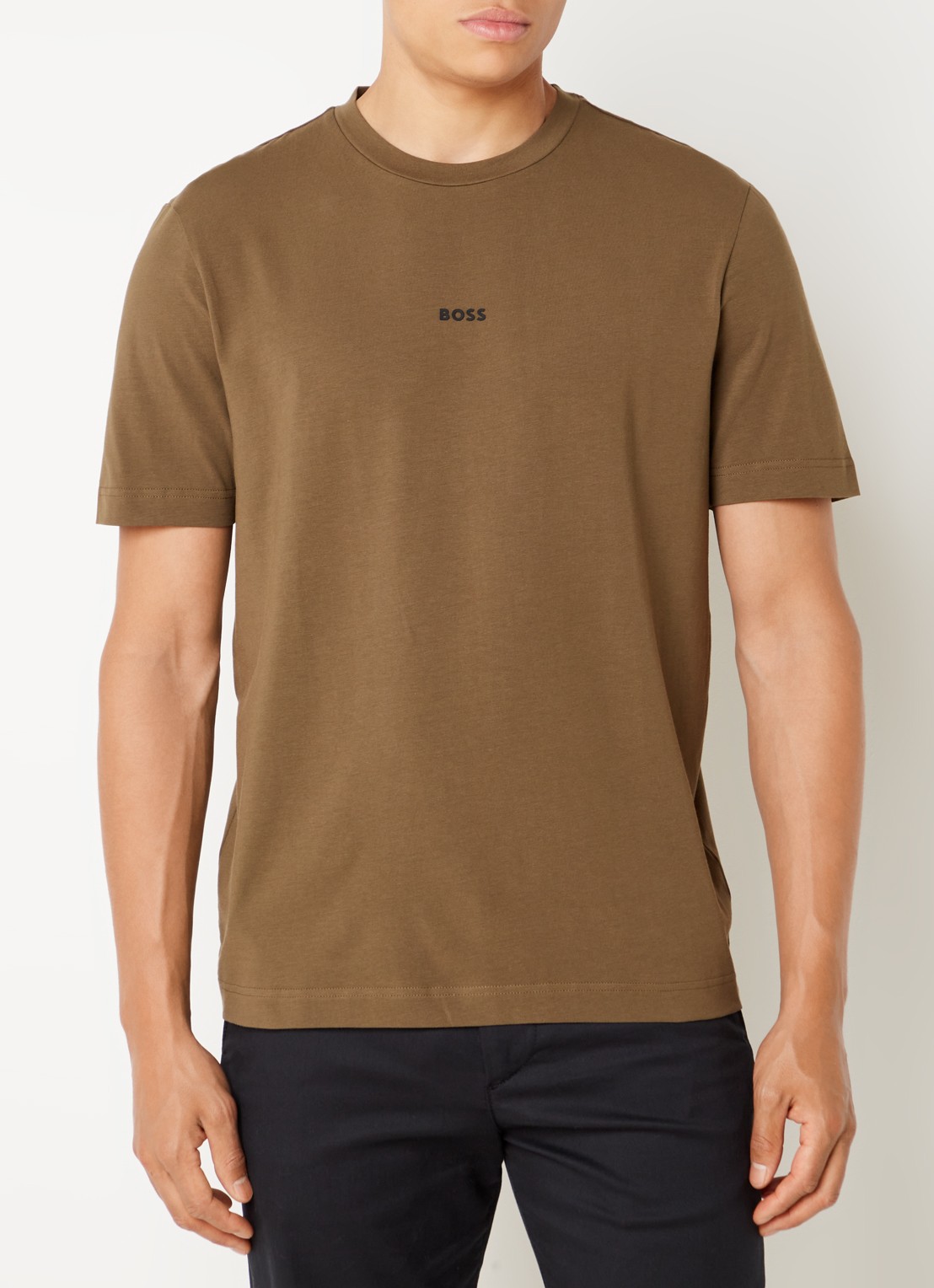 BOSS TChup T-shirt met logo - detail 4 open green-368 / groen