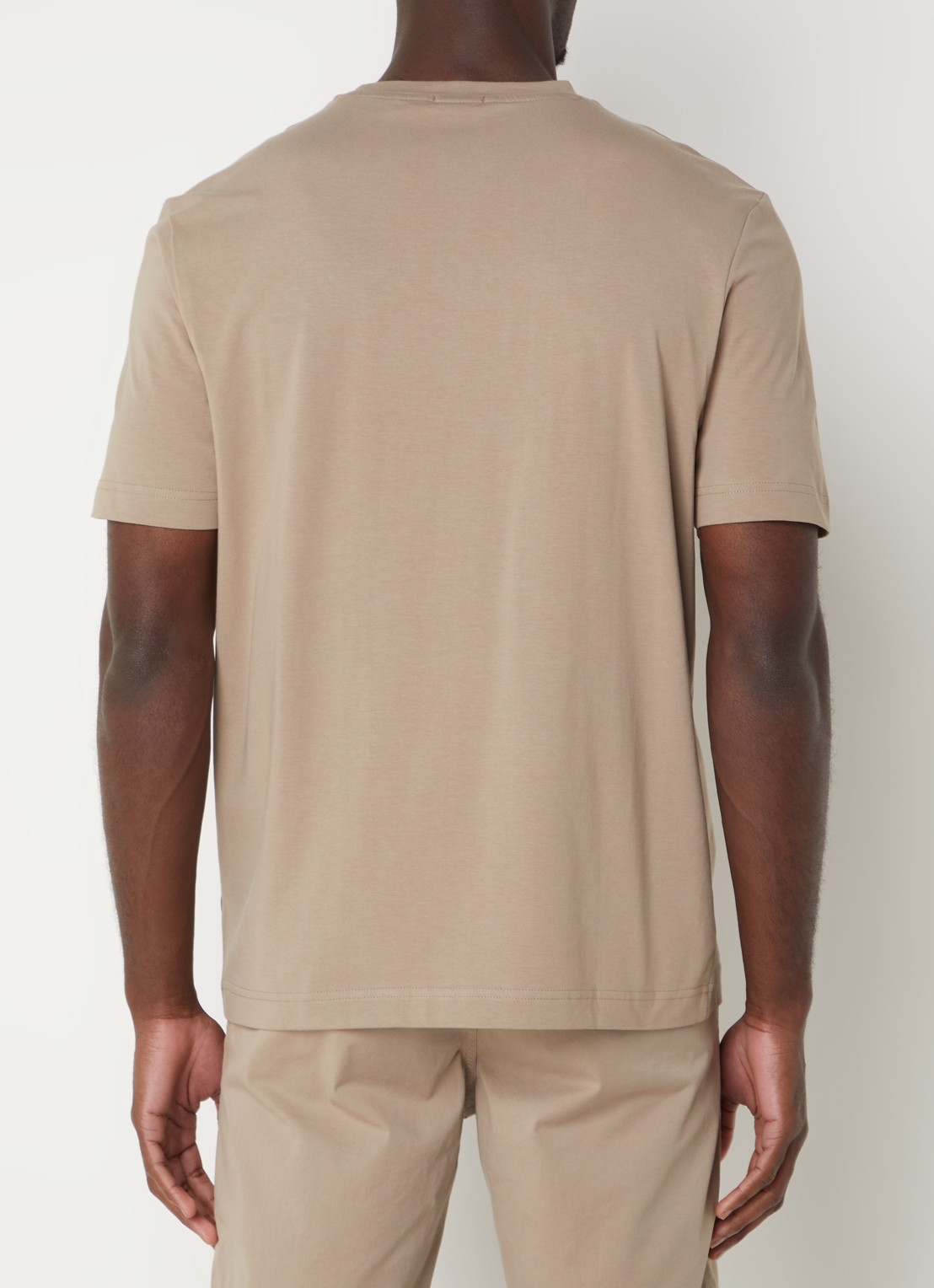 BOSS TChup T-shirt met logo - achterkant 3 open brown-246 / bruin