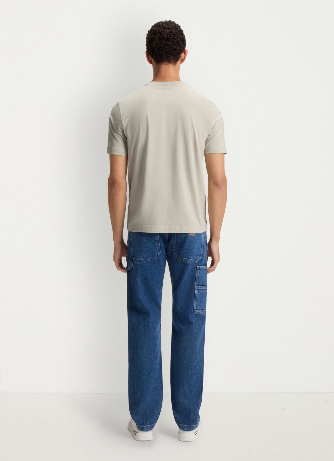 BOSS TChup T-shirt met logo - achterkant light beige-271 / beige
