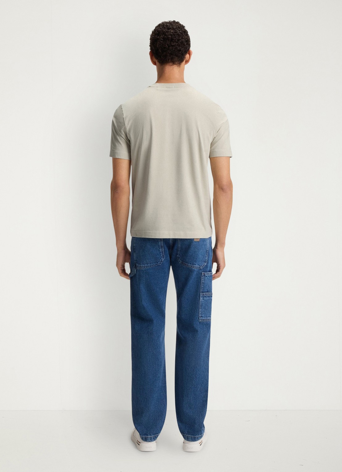 BOSS TChup T-shirt met logo - achterkant light beige-271 / beige