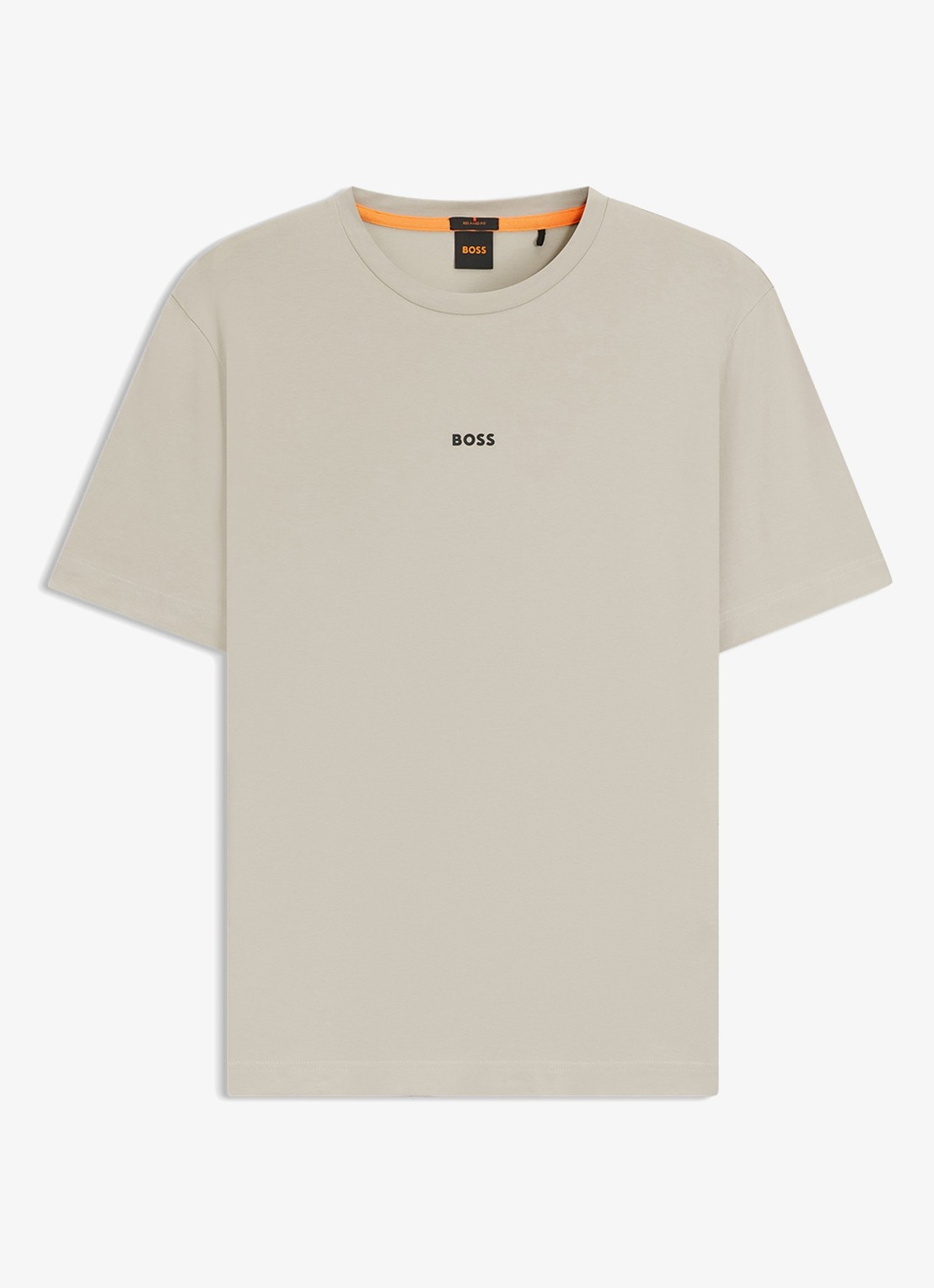 BOSS TChup T-shirt met logo - voorkant 3 light beige-271 / beige