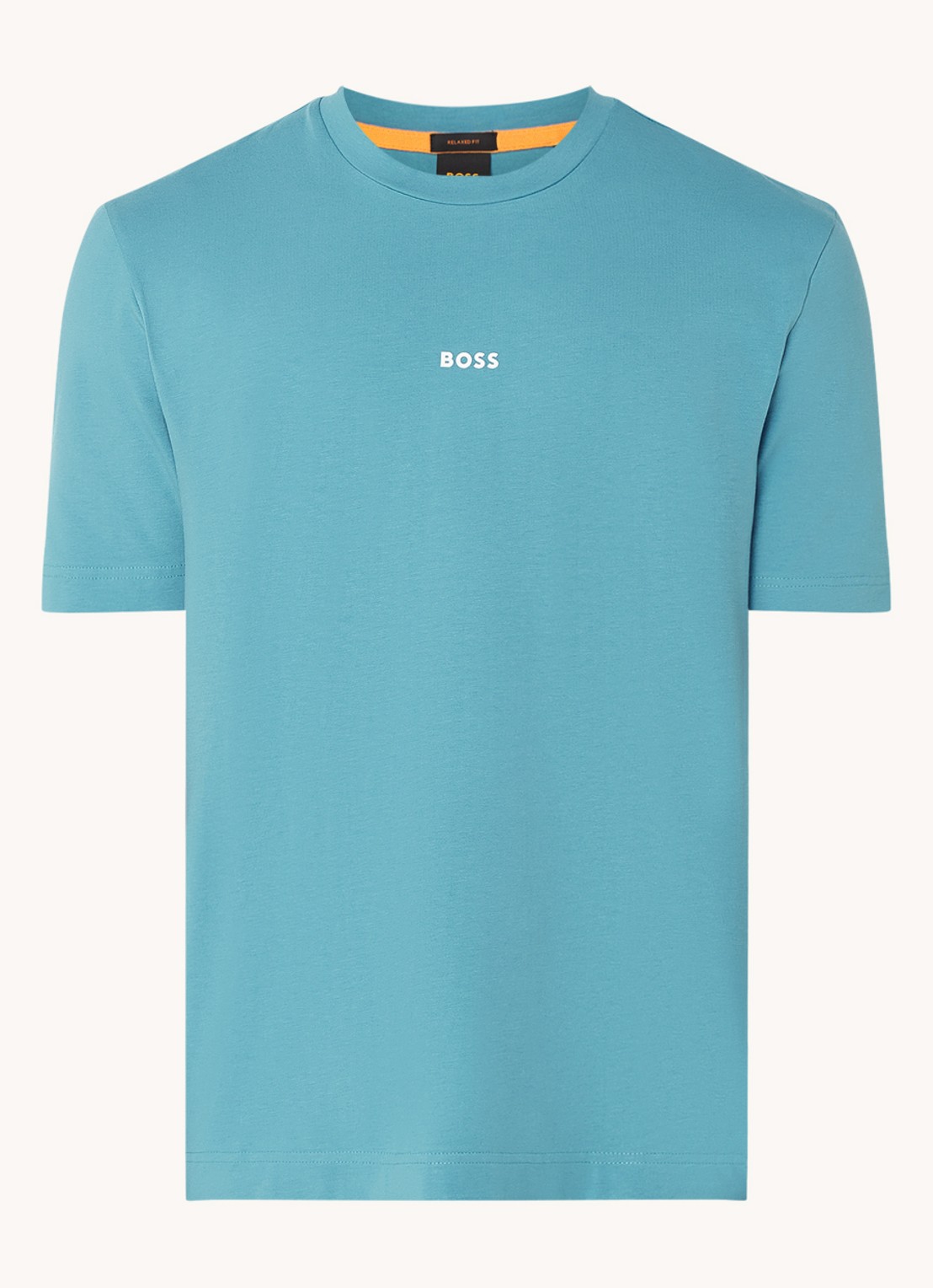 BOSS TChup T-shirt met logo - voorkant 2 open blue-486 / blauw