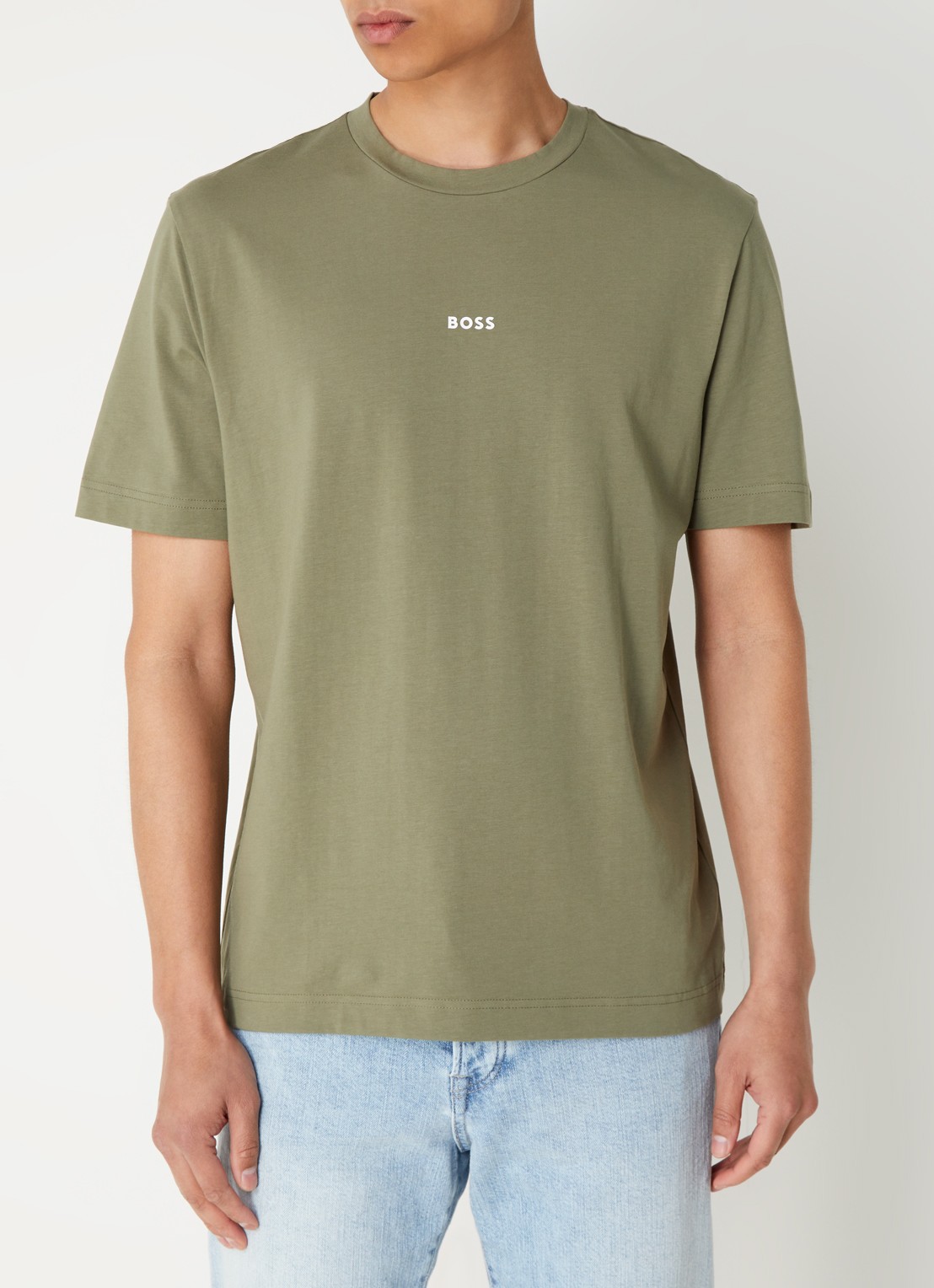 BOSS TChup T-shirt met logo - detail 3 open green-349 / groen