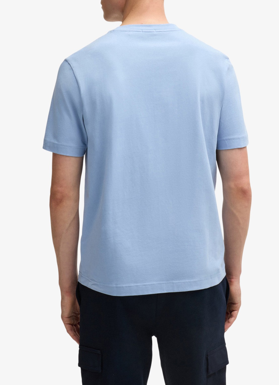 BOSS TChup T-shirt met logo - achterkant 2 lichtblauw