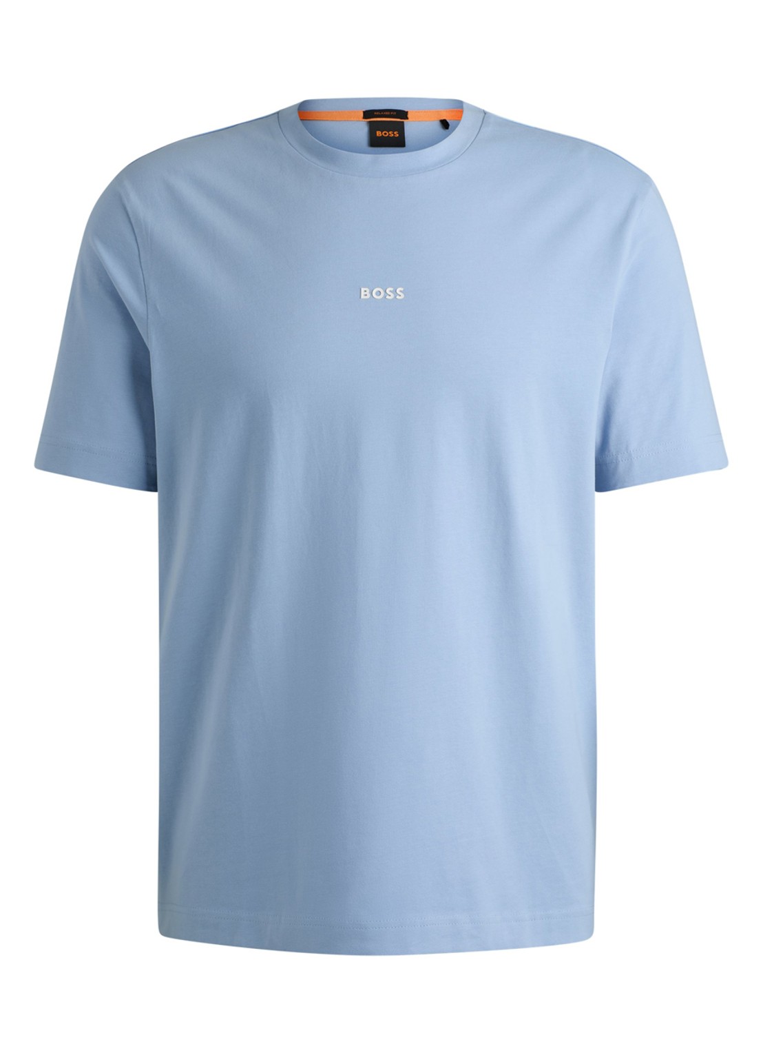 BOSS TChup T-shirt met logo - voorkant lichtblauw