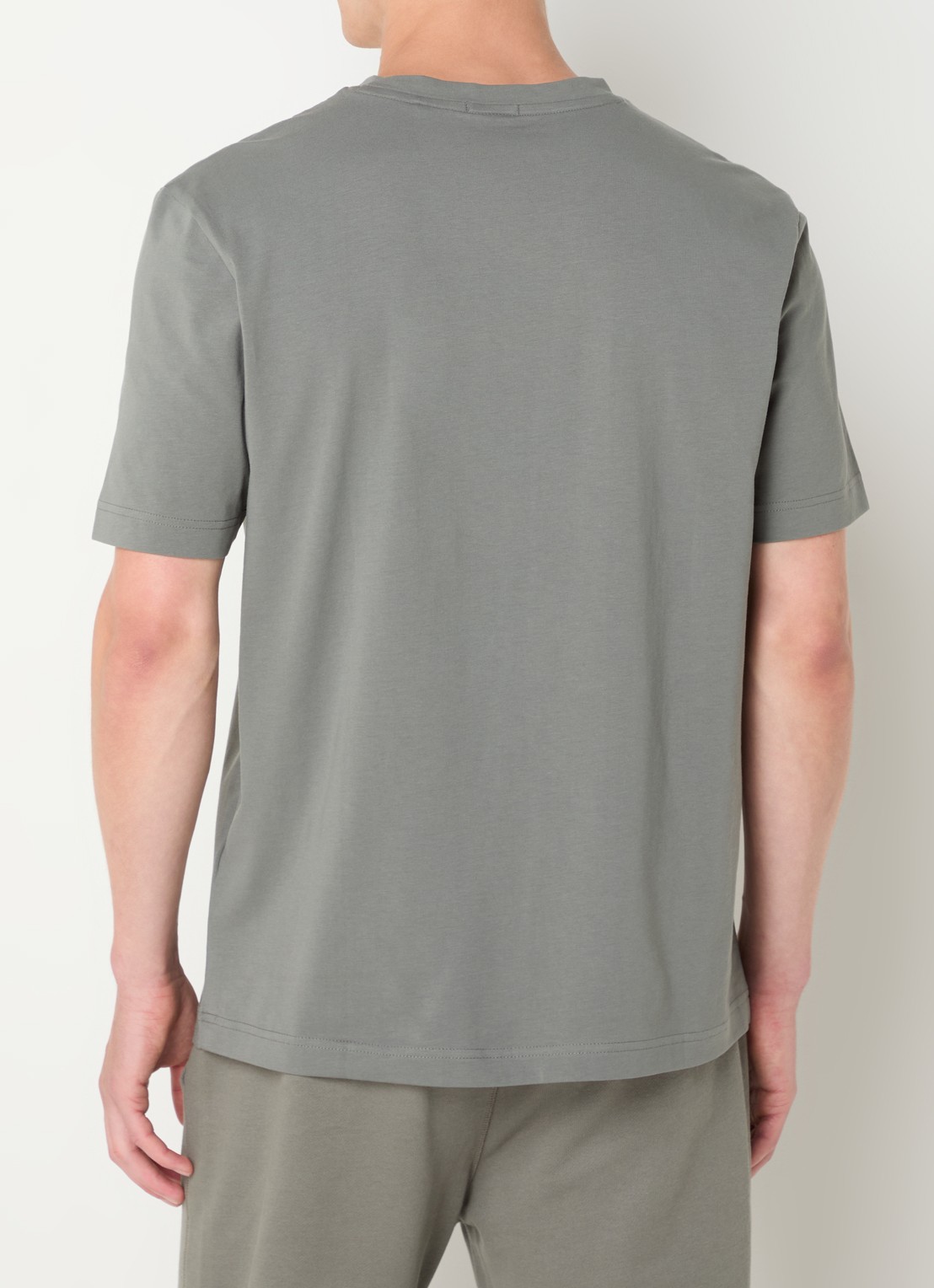 BOSS TChup T-shirt met logo - achterkant 2 olijfgroen