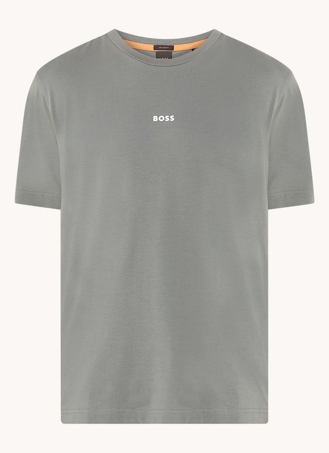 BOSS TChup T-shirt met logo - voorkant 3 olijfgroen