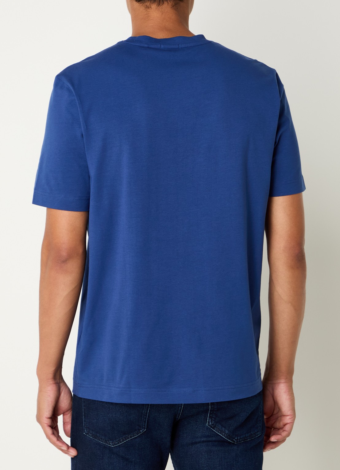 BOSS TChup T-shirt met logo - achterkant 3 open blue-494 / blauw